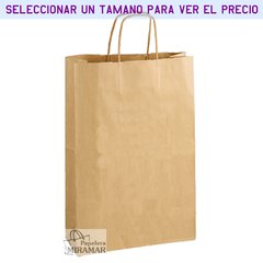 Bolsas kraft madera - verticales en internet