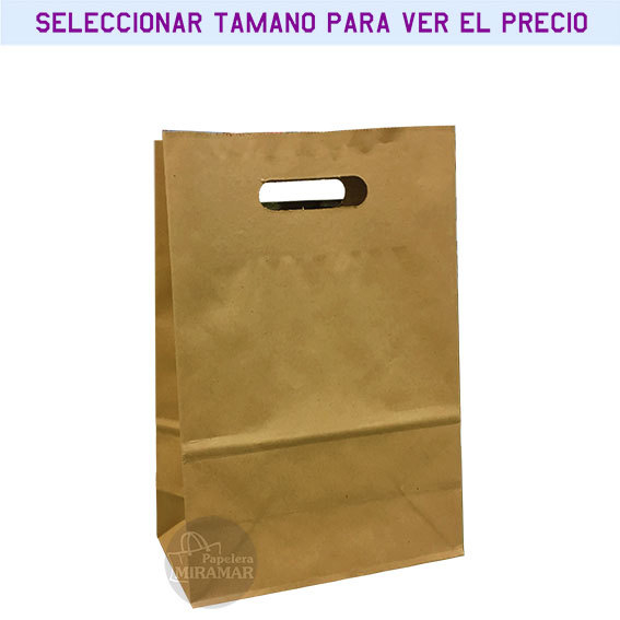 Bolsas Papel Kraft. Ecologicas amigables con el medioambiente