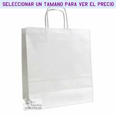 Bolsas kraft blanco - cuadradas