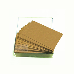 Tarjetas Personales Kraft 220gr - 5,5x9,5cm - x100 unid - comprar online