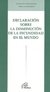 Declaración sobre la disminución de la fecundidad en el mundo