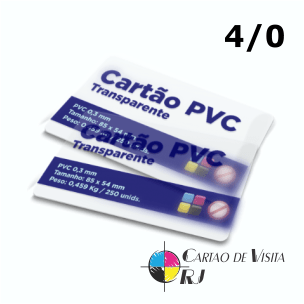 Cartao de Visita - PVC Transparente 0,3mm