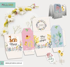 Kit imprimible Día de la madre Ciervita y flores del bosque - Pirulero