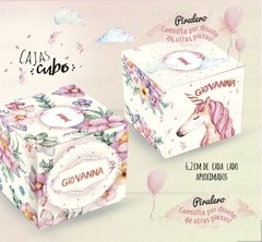 Kit imprimible Unicornios y Flores - tienda online