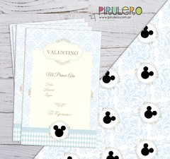 Kit imprimible Mickey Mouse silueta - comprar online