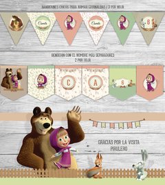 Kit Imprimible Masha y el Oso - comprar online