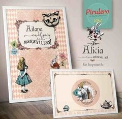 Kit Imprimible Alicia En El País De La Maravillas - comprar online