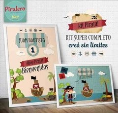 Kit Imprimible Isla Pirata - tienda online