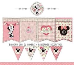 Imagen de Kit Imprimible Minnie Shabby Chic Rosa