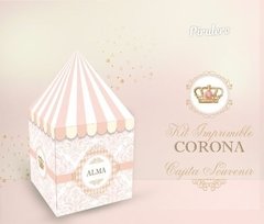 Kit Imprimible Corona Rosa
