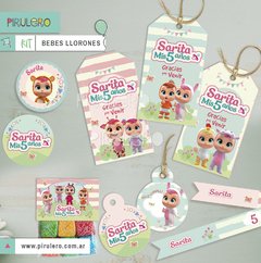 Kit imprimible Bebés llorones, Lágrimas mágicas, cry babies - comprar online