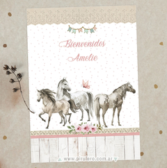 Kit Imprimible Caballos rosa - tienda online