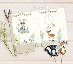 Kit imprimible Animalitos del bosque encantado 2 - tienda online