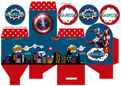 Imagen de Kit Imprimible Capitan America