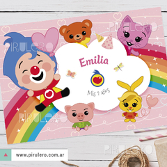 Kit imprimible Plim Plim y Arcoiris Rosa - Pirulero