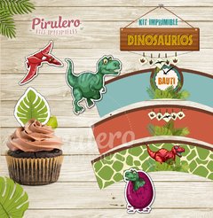 kit imprimible dinosaurios dinosaur