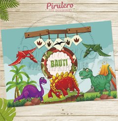 Kit imprimible Dinosaurios de colores - Pirulero