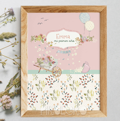 Kit Imprimible Flores de primavera - primer año - candy bar - baby shower - pirulero imprimibles