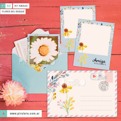 Kit Imprimible Amigas_Flores del bosque - comprar online