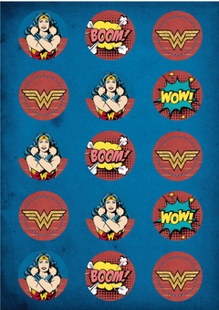 Kit imprimible Mujer Maravilla, Wonder Woman - comprar online