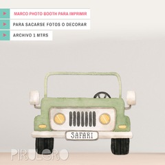 Marco Photo Booth Safari Jeep Para Imprimir - comprar online