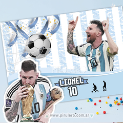 Kit imprimible Messi Argentina Futbol - comprar online