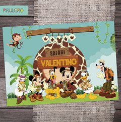 Kit imprimible Mickey Safari - tienda online