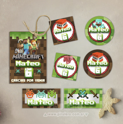 Kit imprimible Minecraft_Mini Kit - comprar online