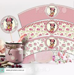 Kit imprimible Minnie Bebé Shabby Chic en internet