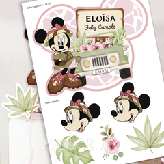 Cake topper Minnie Safari - comprar online