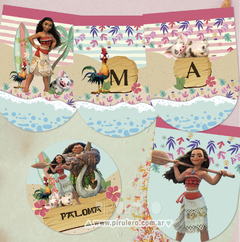 Kit imprimible Moana en internet