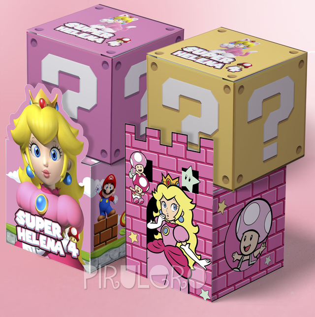 Letra 3D con nombre Princesa Peach en 2023