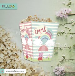 Kit Imprimible Peppa Pig Lluvia de amor y arcoiris