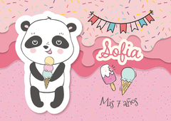 Kit imprimible panda, helado y sandia - comprar online