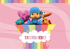 Kit imprimible Pocoyo - Arcoiris rosa en internet