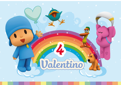 Imagen de Kit imprimible Pocoyo - Arcoiris celeste