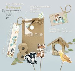 Kit imprimible Animalitos del bosque encantado 2 - tienda online