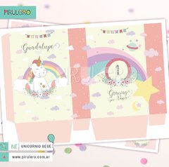 Kit imprimible Unicornio y arcoiris