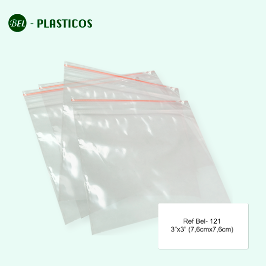 Bolsas de plástico con cierre zip hermético - Aptas para uso alimentario