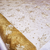 Tecido Organza com Glitter Fadas Dourado