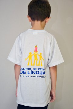 camiseta manga curta do centro de línguas E.E Antonio Padilha - comprar online