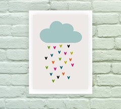 Quadro Decorativo Chuva de Amor - comprar online