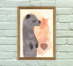 Quadro Decorativo Infantil Foca Dorminhoca - comprar online