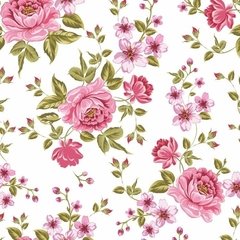 Papel de Parede Floral Rosas - FL48 na internet