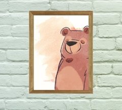 Quadro Decorativo Infantil Urso Dorminhoco - comprar online
