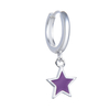 AR 843 - SOLITARIO Argolla dije ESTRELLA VIOLETA (PLATA 925)