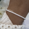 PU 083 - Pulsera espiga (ACERO BLANCO)