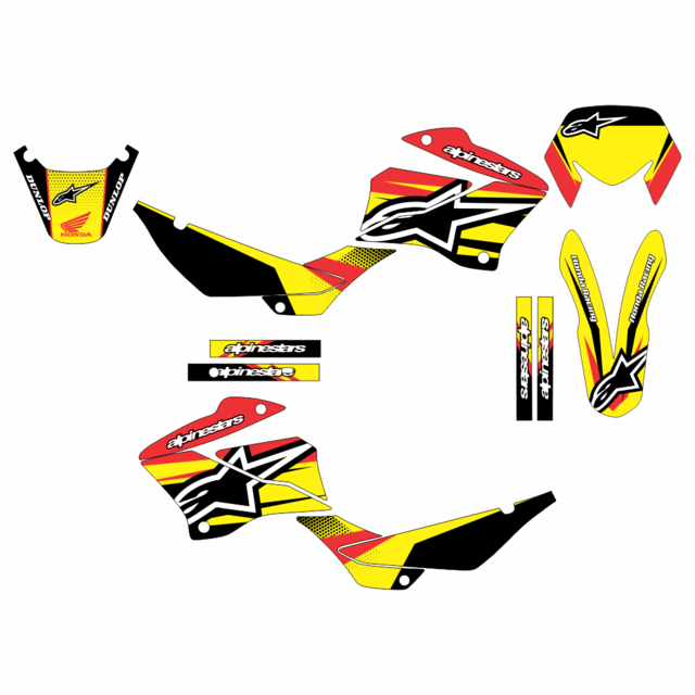 Kit Adesivo Moto Cross Trilha Xr 200 0,20mm