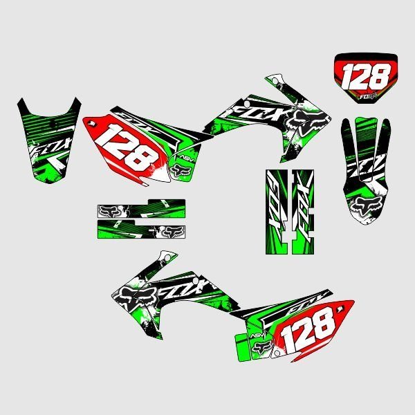 Adesivo Fox Motocross Cores Unidade Moto