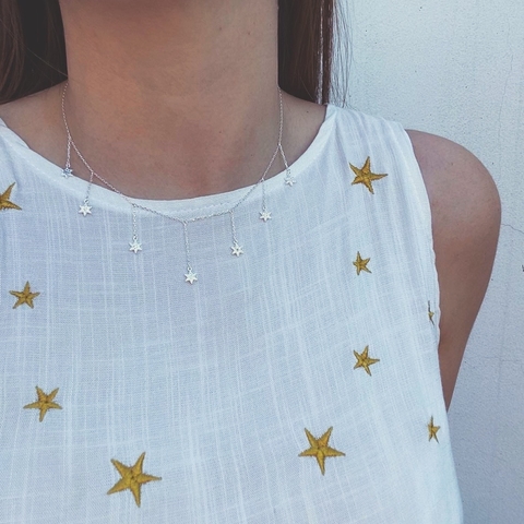 Collar Estrellas Shine - Plata 925 D5 - comprar online
